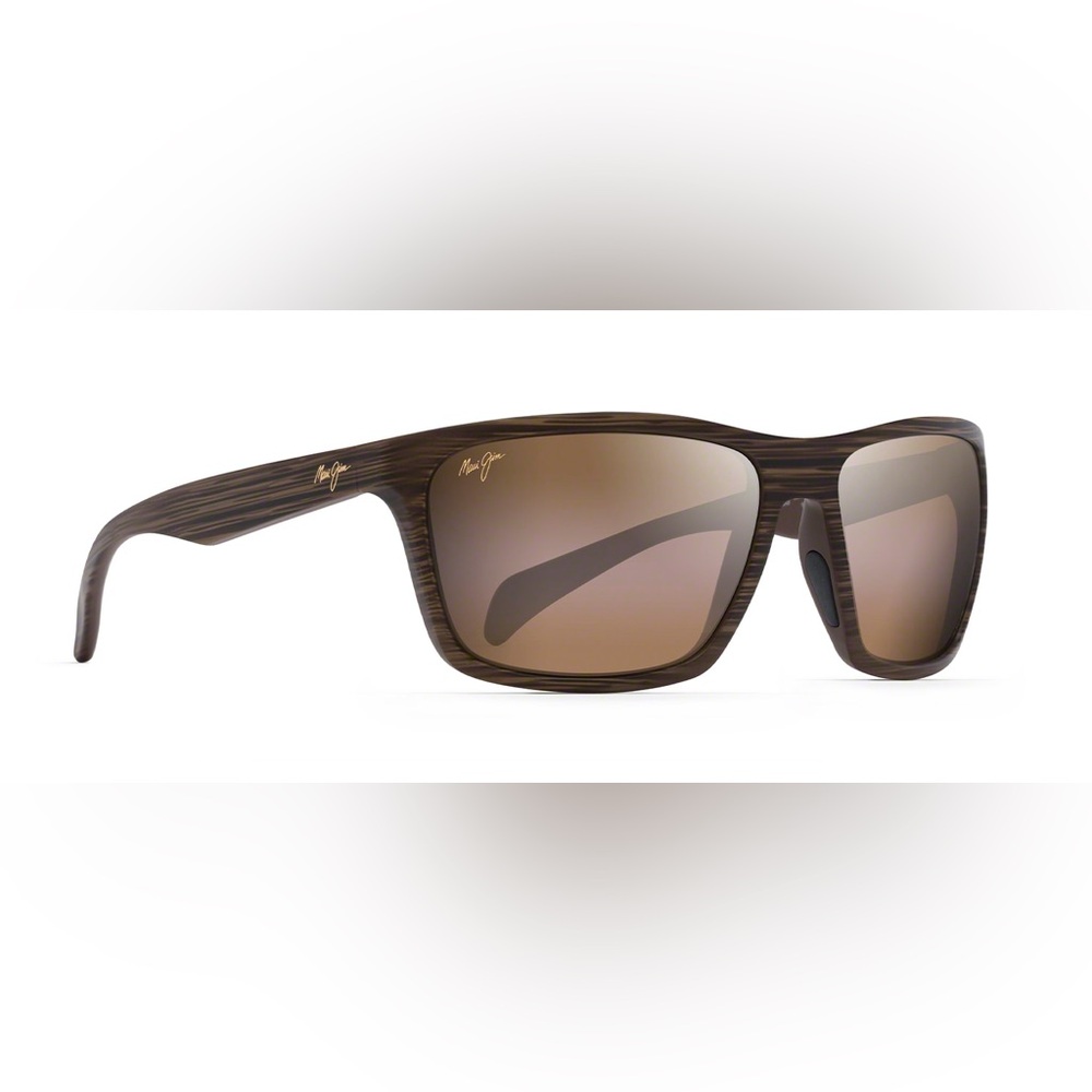 Maui Jim Makoa MJ804-25W Brown Stripe Matte Polarized Sunglasses